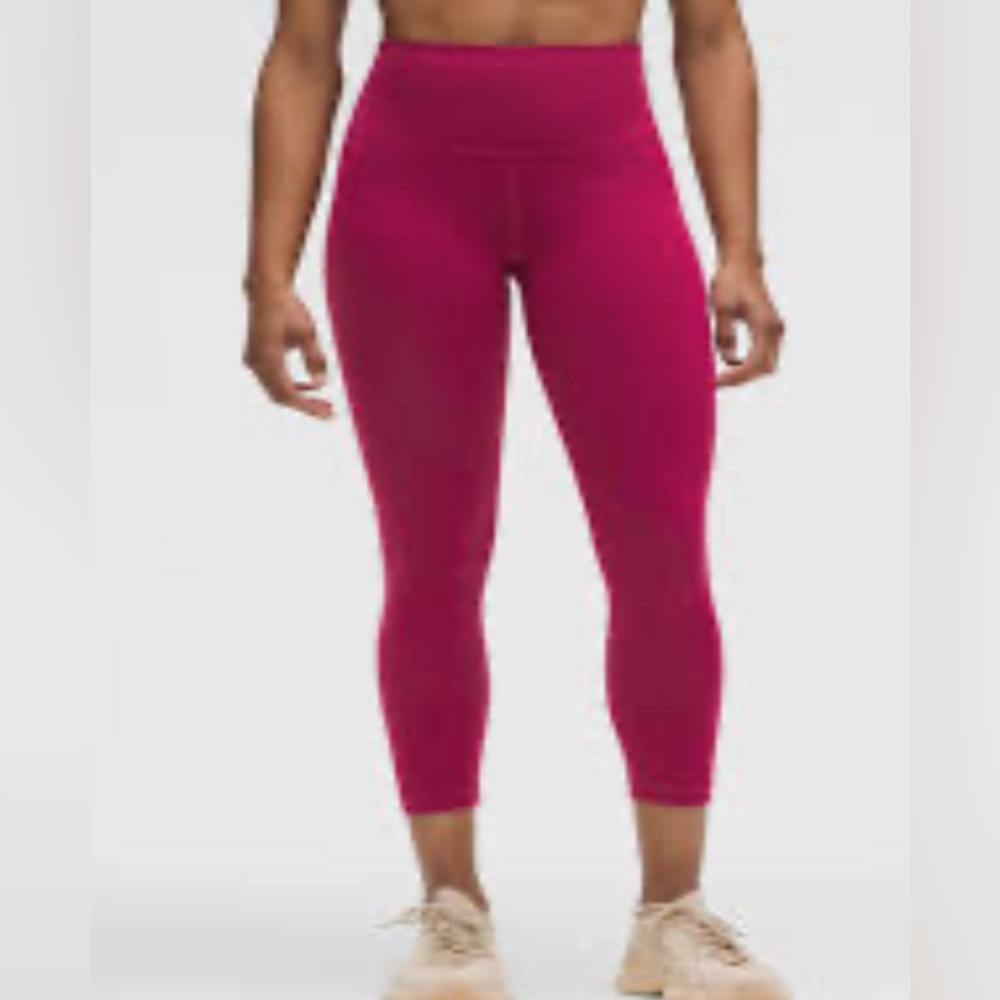 Womens Lululemon Ebb to Street leggings magenta sz 6